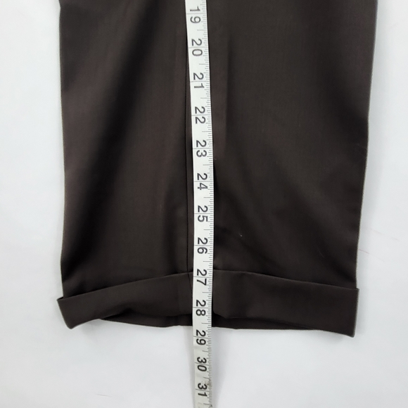 BERTUCCI TAILORED DRESS Pants for Men SIZE 32x32 Brown Satin lined NWT - Picture 6 of 7